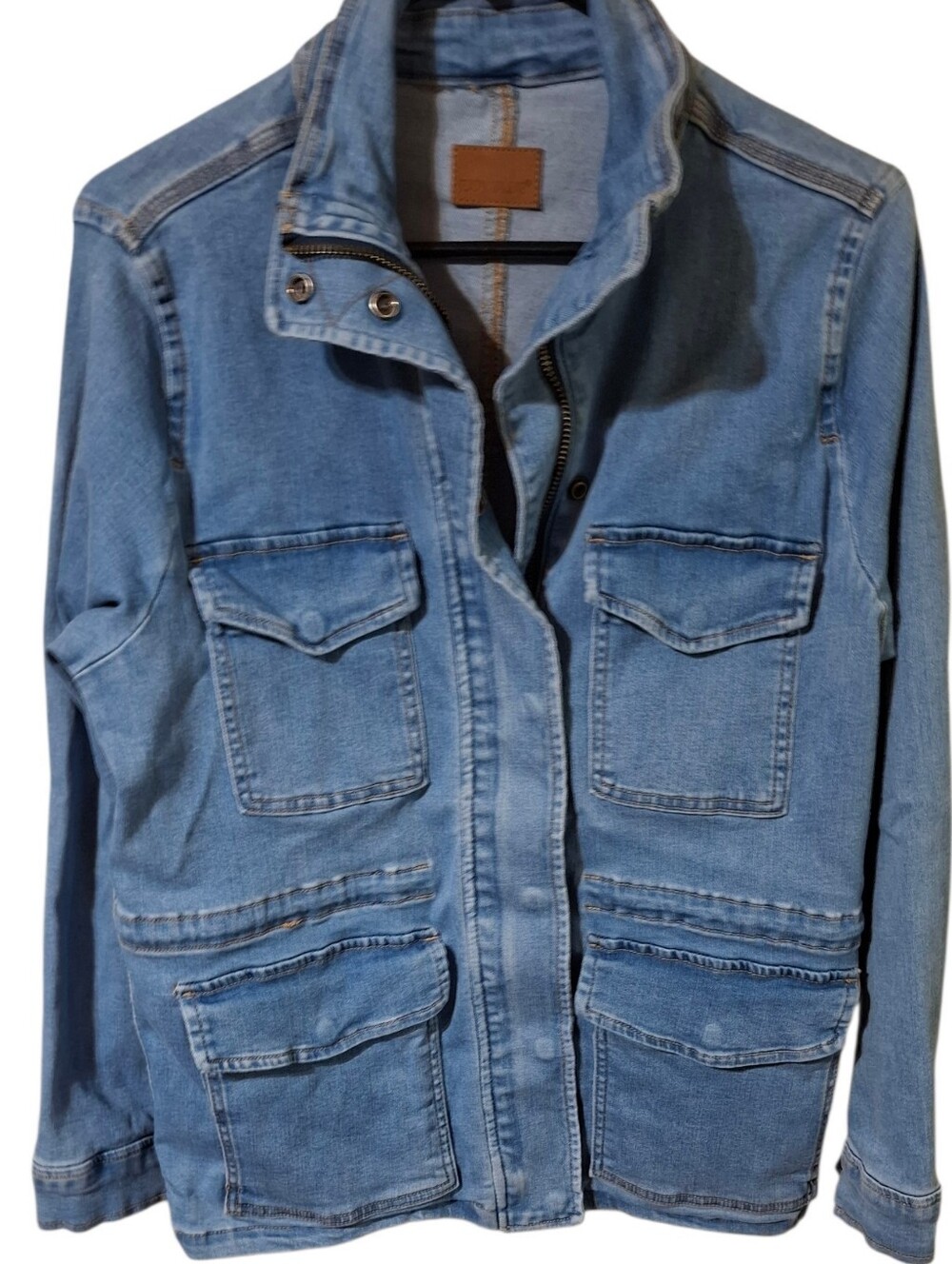 Judy Blue Light Blue Denim Utility Jacket - Women Size (S)